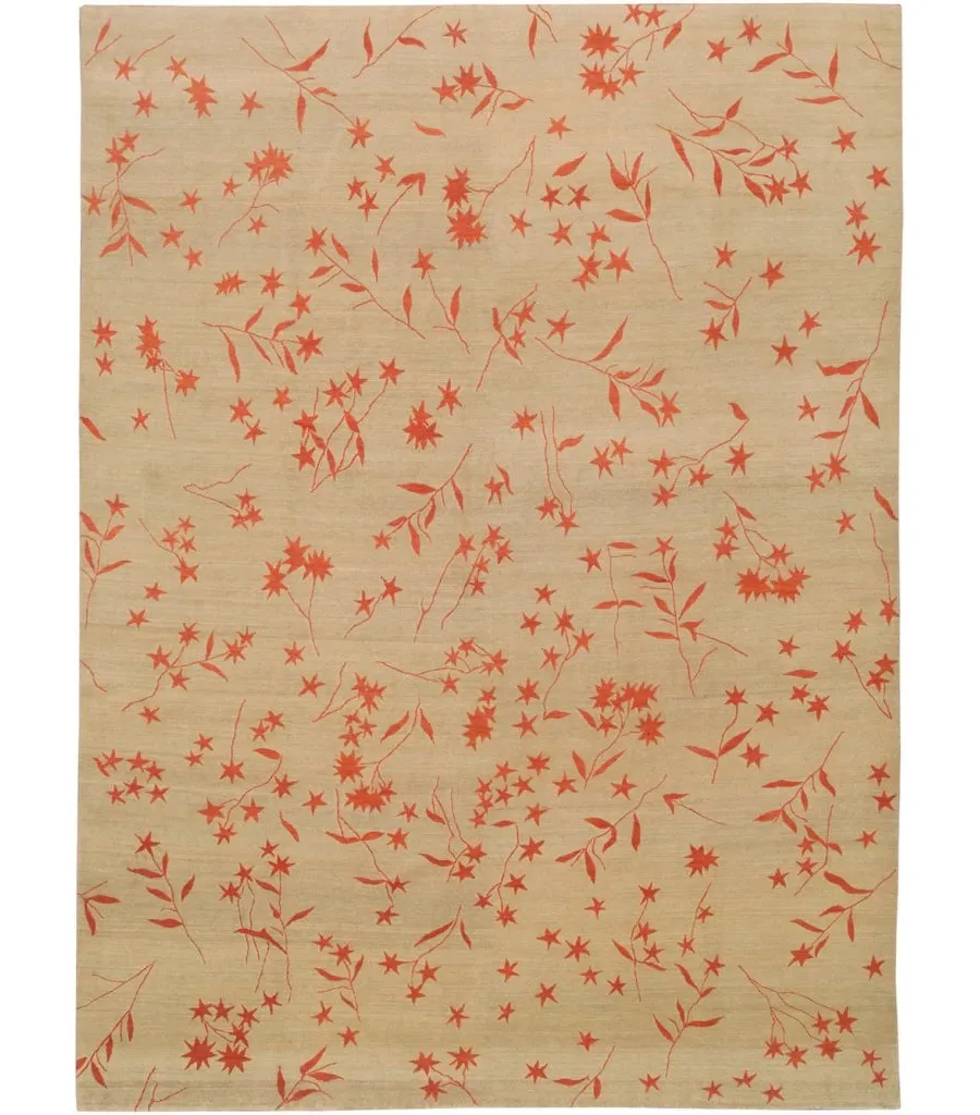 picture 1 Floral carpet made of wool and silk
