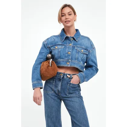 Zdjęcie Katana jeansowa damska ELISABETTA FRANCHI Elisabetta Franchi