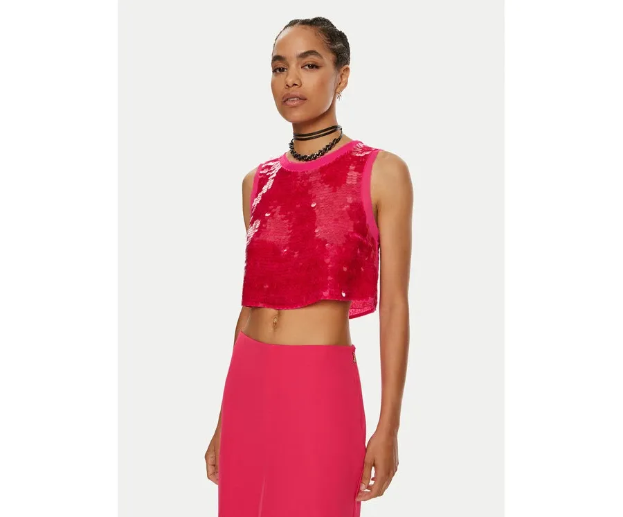 obrazek 1 Patrizia Pepe Bluzka 8C0713 A455 M513 Różowy Slim Fit