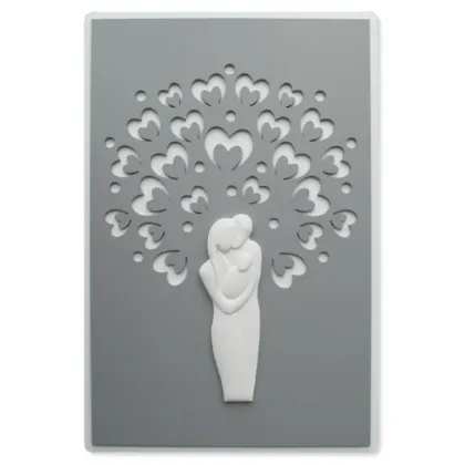 Picture Stylish decorative panel 40x60 cm with a representation of a family