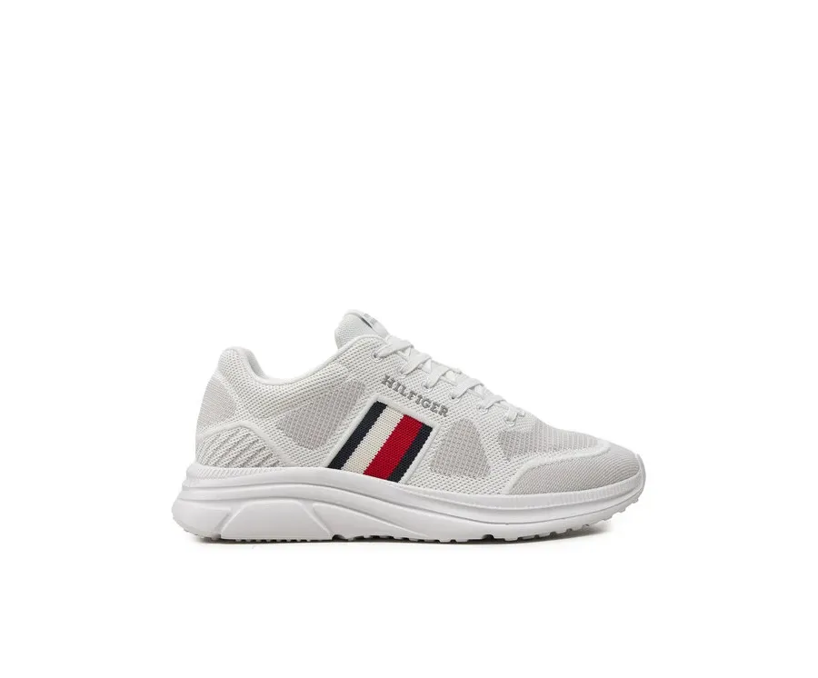 obrazek 1 Tommy Hilfiger Sneakersy Modern Runner Knit Evo Ess FM0FM05245 Biały