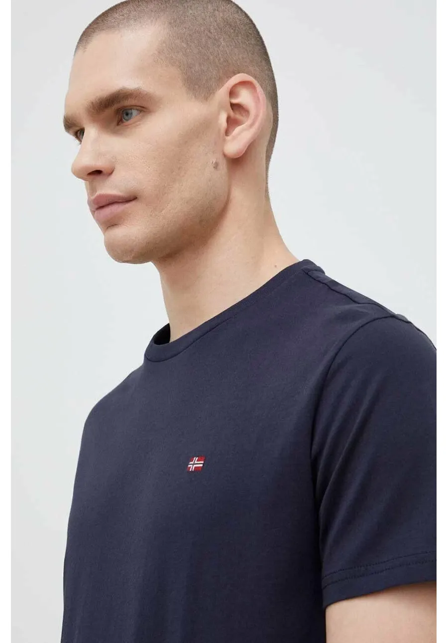 obrazek 1 Napapijri t-shirt bawełniany Salis kolor granatowy gładki NP0A4H8D1761