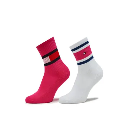 Zdjęcie Tommy Hilfiger Zestaw 2 par wysokich skarpet dziecięcych 394020001 Kolorowy