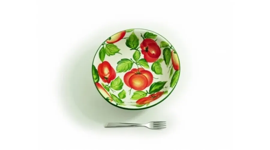 obrazek 1 Średnia okrągła miska sałatkowa w stylu wiejskim - Le Ceramiche