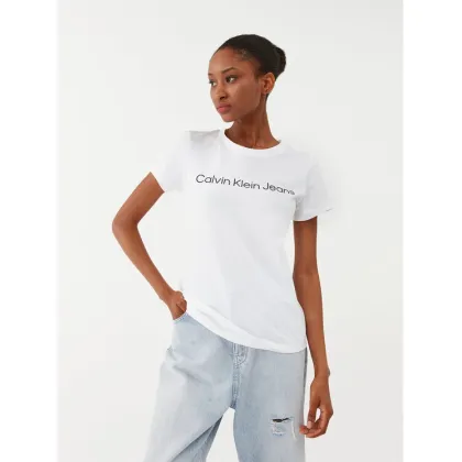 Zdjęcie Calvin Klein Jeans T-Shirt J20J220253 Biały Slim Fit