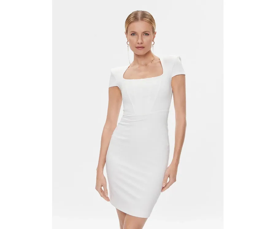 obrazek 1 Marciano Guess Sukienka koktajlowa 4RGK67 6375Z Biały Slim Fit