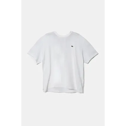 Zdjęcie Lacoste t-shirt męski kolor beżowy gładki