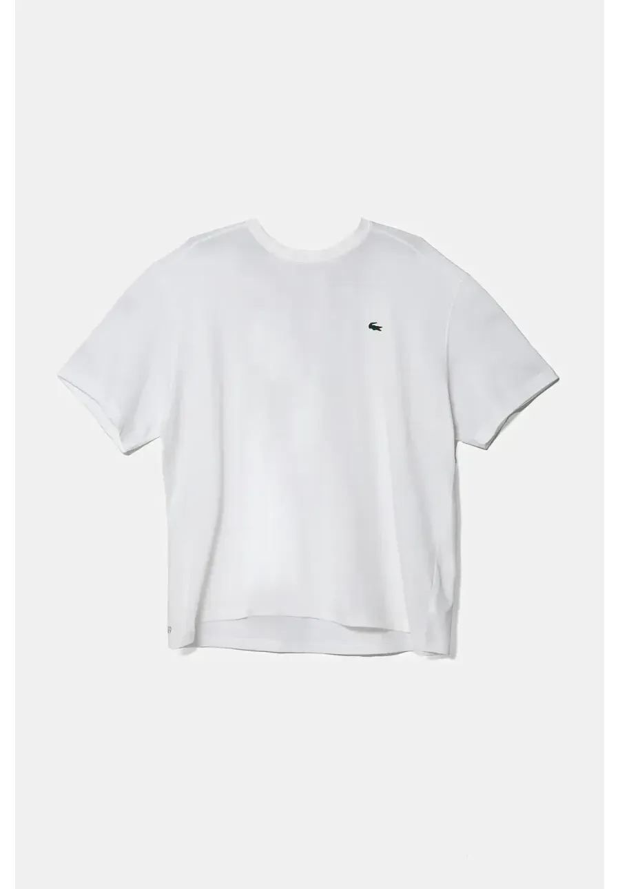 obrazek 1 Lacoste t-shirt męski kolor beżowy gładki