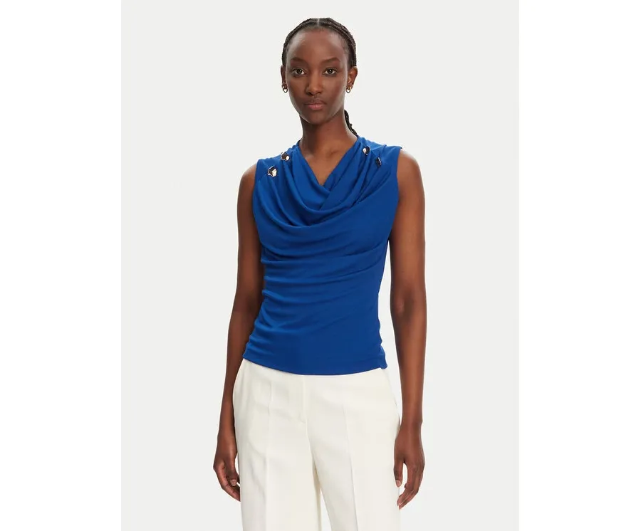 obrazek 1 Rinascimento Bluzka CFC0123497003 B055 Niebieski Regular Fit