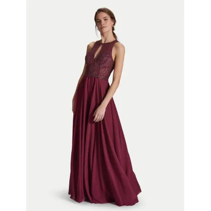 Zdjęcie Hey Kyla Sukienka wieczorowa 5AI053HK Bordowy Regular Fit