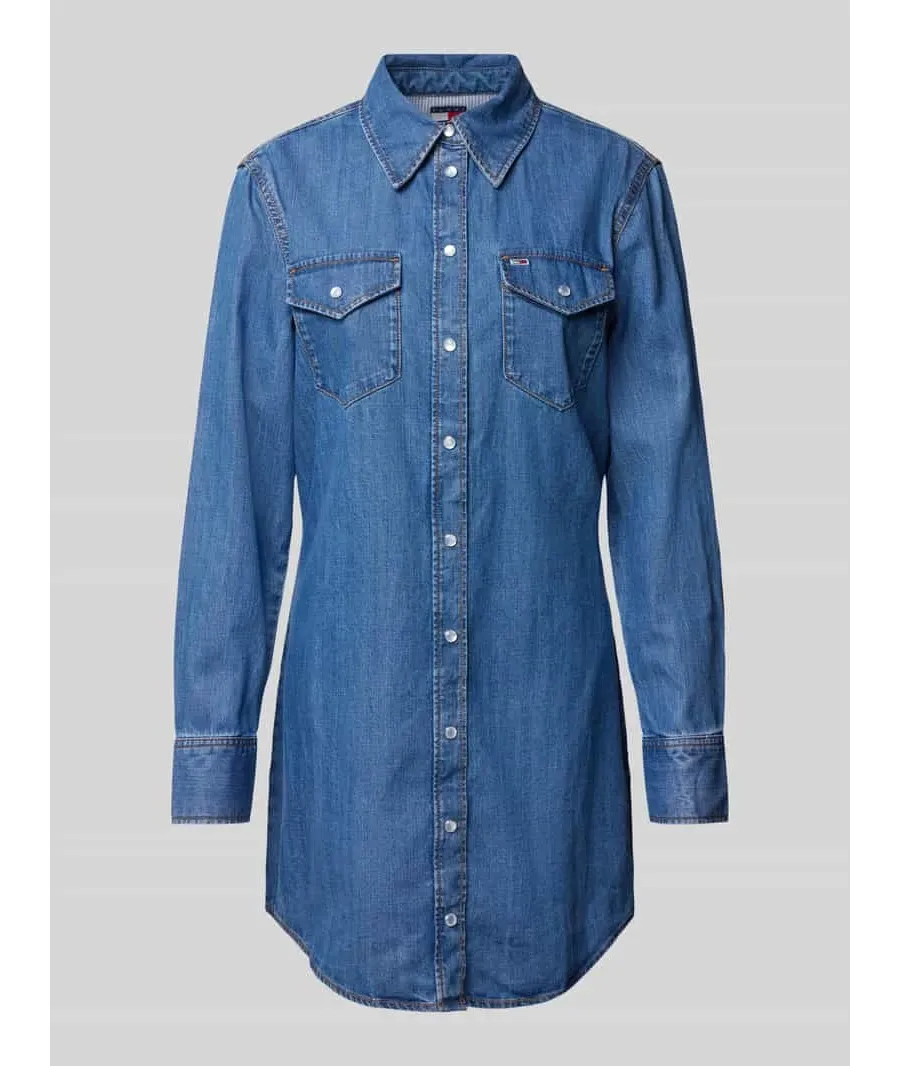 obrazek 1 Tommy Jeans Sukienka jeansowa Western DW0DW19853 Niebieski Regular Fit
