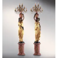 Picture Luxurious large standing sculptures with lighting, 2 pieces - Fonderia Artistica Ruocco