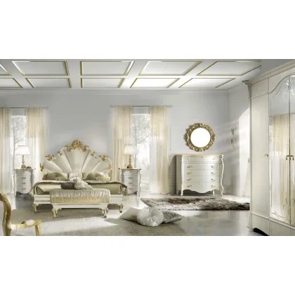 Zdjęcie Okrągłe, złote, lakierowane, rzeźbione lustro z Włoch - Casa + 39