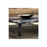 Zdjęcie Stylowy Stolik Kawowy z Blatem Wykańczanym Czarnym Marmurem