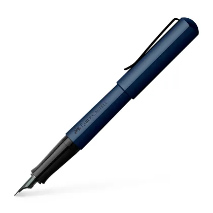 Picture Navy blue fountain pen from the Hexo collection - Graf von Faber-Castell