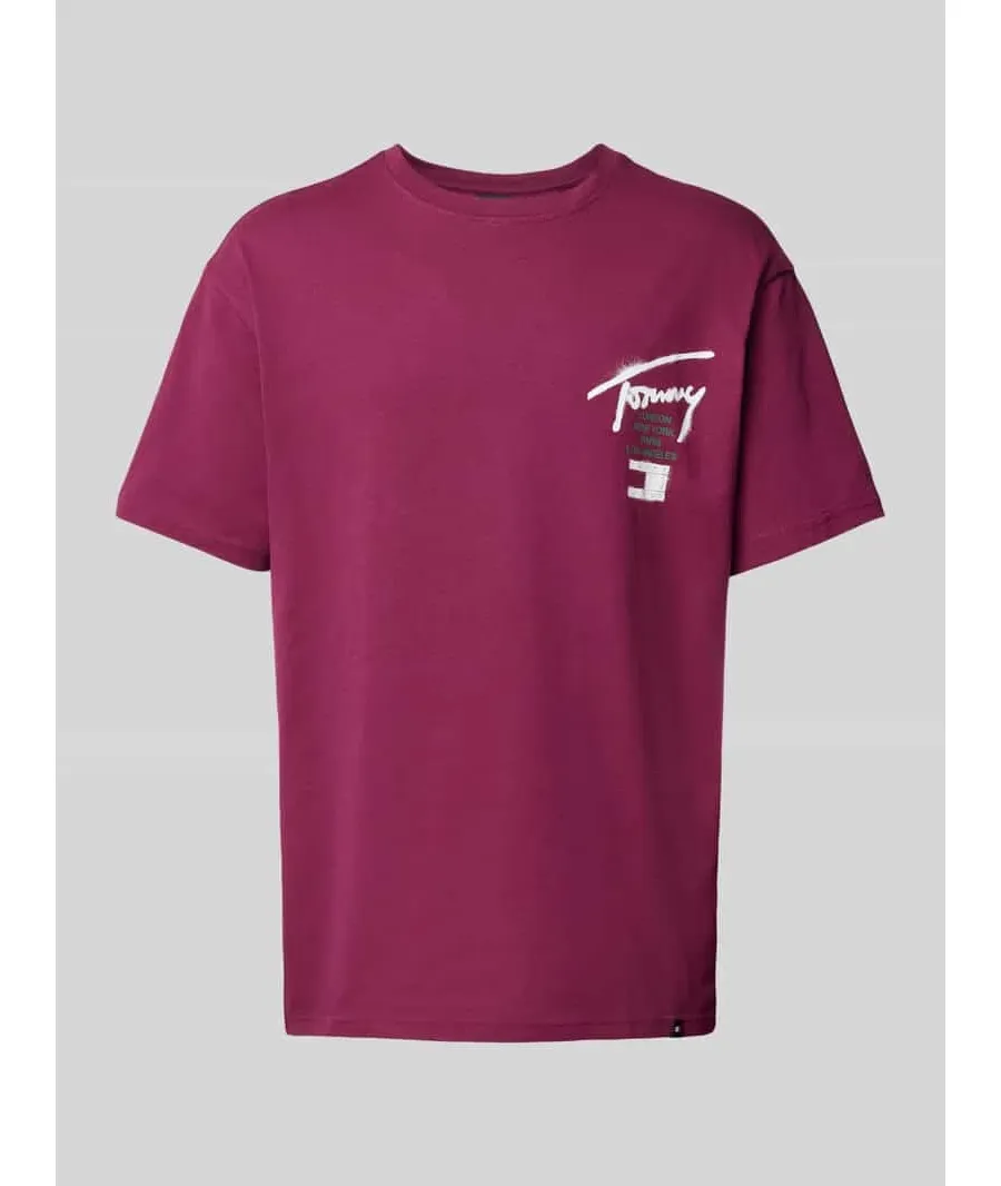 obrazek 1 T-shirt o kroju Regular Fit z nadrukiem z logo