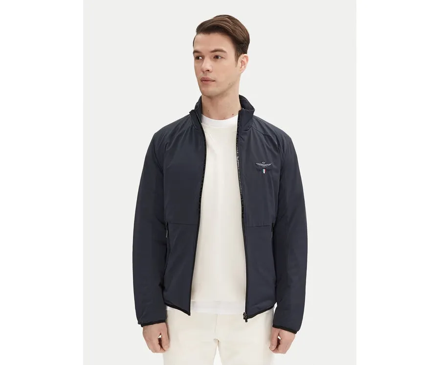 obrazek 1 Aeronautica Militare Kurtka przejściowa 251AB2205CT3264 Granatowy Regular Fit