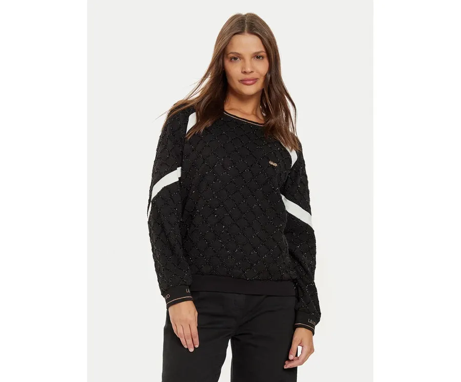 obrazek 1 Liu Jo Sport Sweter TF4276 J4761 Czarny Regular Fit