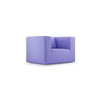 Picture Elegant Pan armchair upholstered in fabric or leather