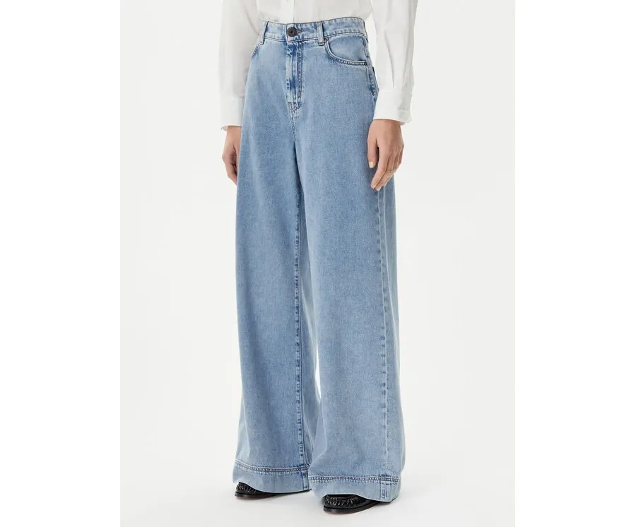 obrazek 1 Weekend Max Mara Jeansy Vega 2515181061 Niebieski Wide Leg