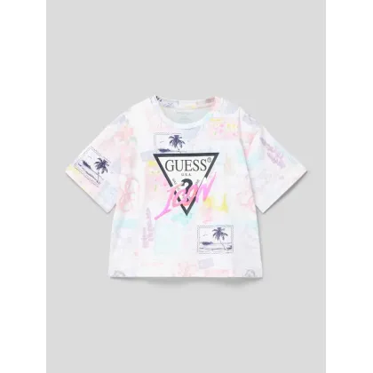 Zdjęcie T-shirt we wzory na całej powierzchni