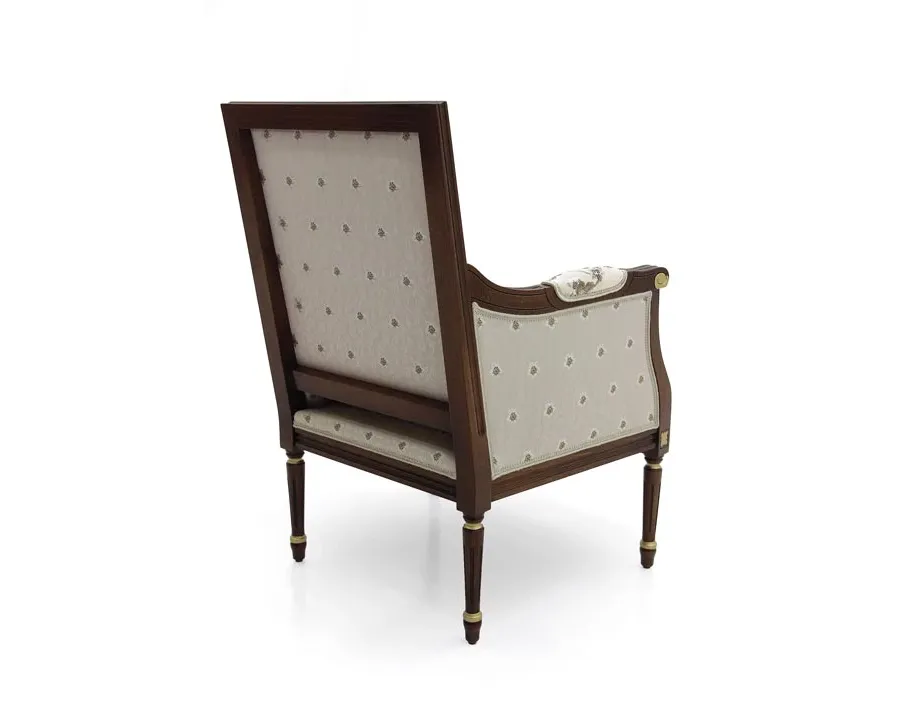 obrazek 4 Elegancki bukowy fotel w stylu ludwikowskim - Sevensedie