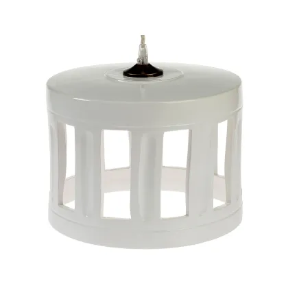 Picture Italian white chandelier made of ceramics - Virginia Casa
