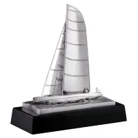 Picture Beautiful figurine with a sailboat - Astra Argenti