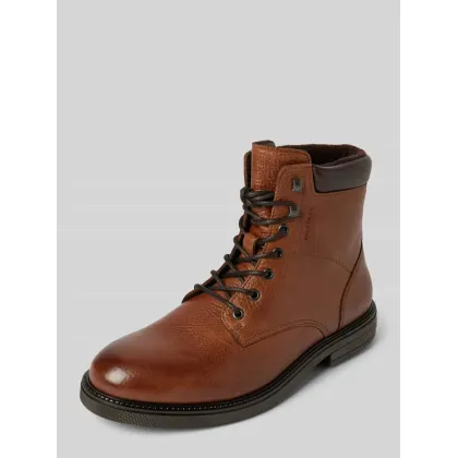 Zdjęcie Buty skórzane z detalami z logo
