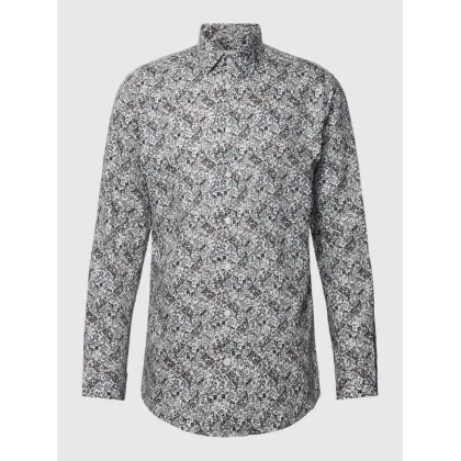 Zdjęcie Koszula casualowa o kroju slim fit ze wzorem na całej powierzchni model ‘ETHAN’