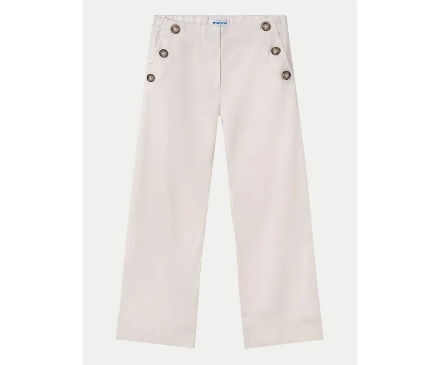 obrazek 1 Mayoral Spodnie materiałowe 6501 Écru Regular Fit