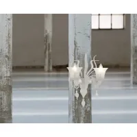 Zdjęcie Luksusowa włoska lampa ścienna - wykonana ręcznie ze szkła murano