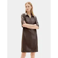 Zdjęcie Tom Tailor Sukienka skórzana 1039176 Brązowy Regular Fit