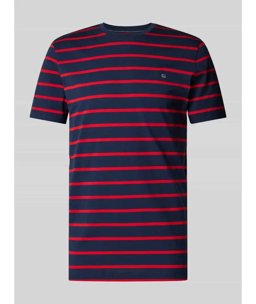 obrazek 1 T-shirt z prążkowanym okrągłym dekoltem