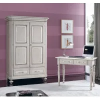 Picture Beautiful wardrobe with 2 doors and 2 drawers, 1 shelf and 1 clothes rail - Zanini