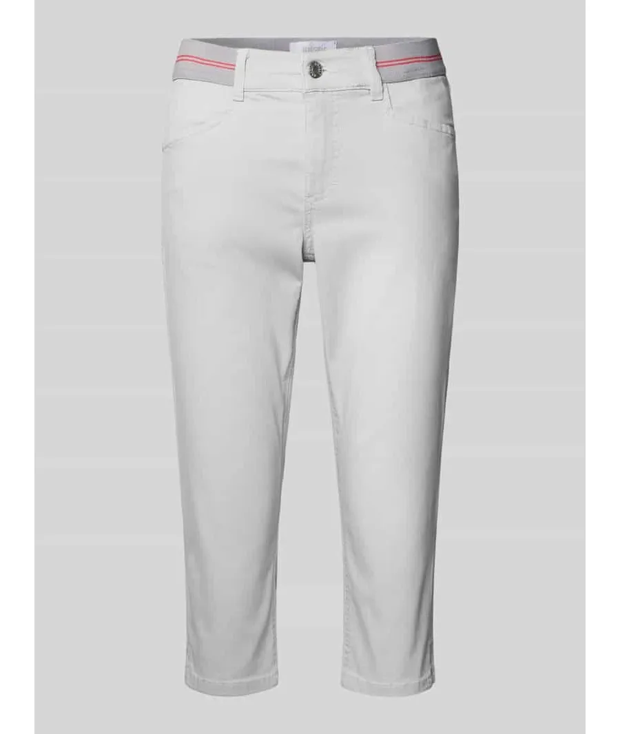obrazek 1 Spodnie capri z elastycznym pasem model ‘Anna’