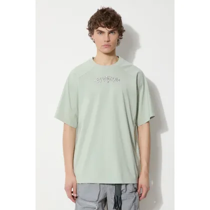 Zdjęcie A.A. Spectrum t-shirt Radial męski kolor turkusowy z aplikacją 81241616