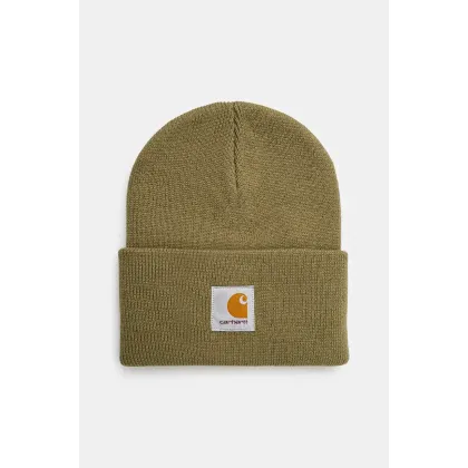 Zdjęcie Carhartt WIP czapka Acrylic Watch Hat kolor zielony z cienkiej dzianiny I020222.2BQXX