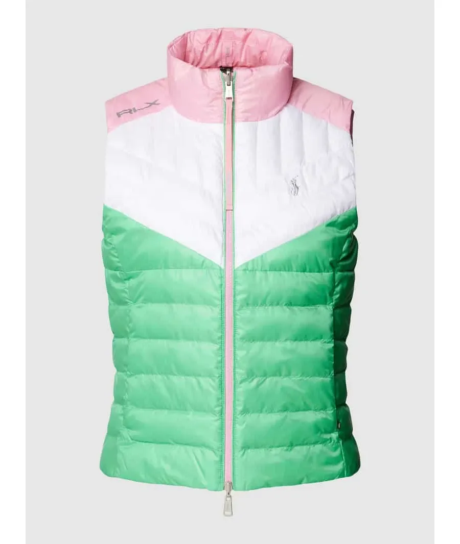 obrazek 1 Kamizelka pikowana w stylu Colour Blocking