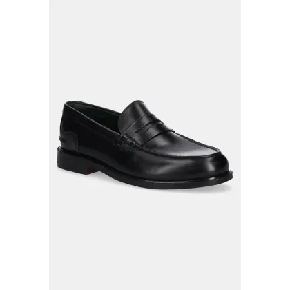 Zdjęcie Clarks Originals mokasyny skórzane CraftJames Lo męskie kolor czarny 26178569