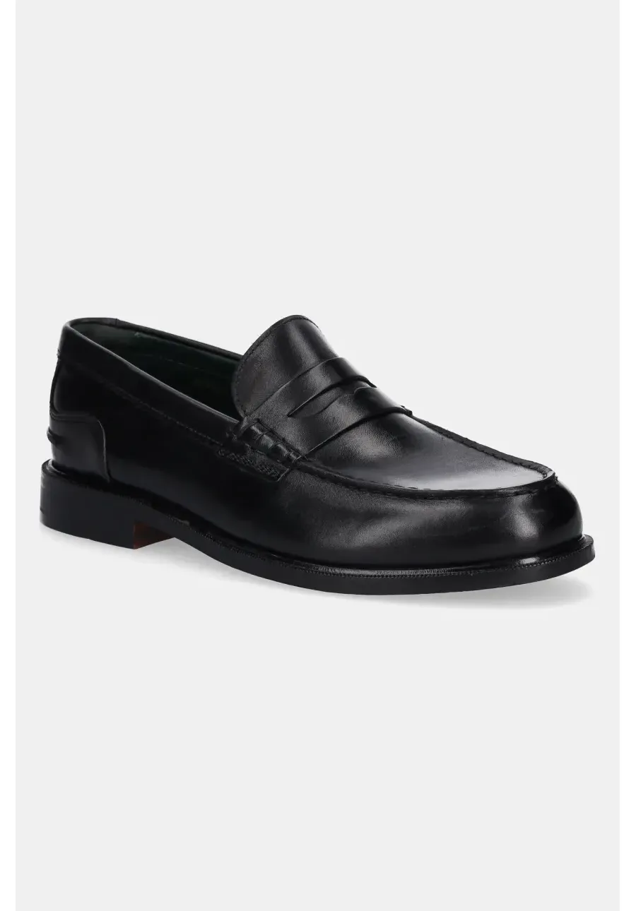 obrazek 1 Clarks Originals mokasyny skórzane CraftJames Lo męskie kolor czarny 26178569