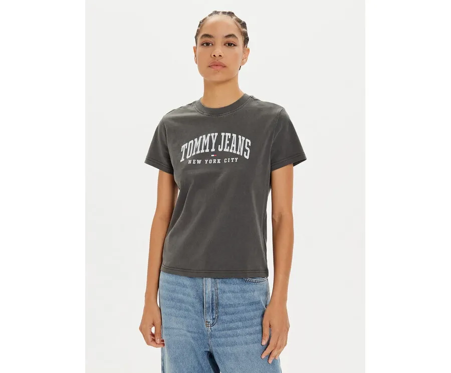 obrazek 1 Tommy Jeans T-Shirt Varsity DW0DW19826 Szary Regular Fit