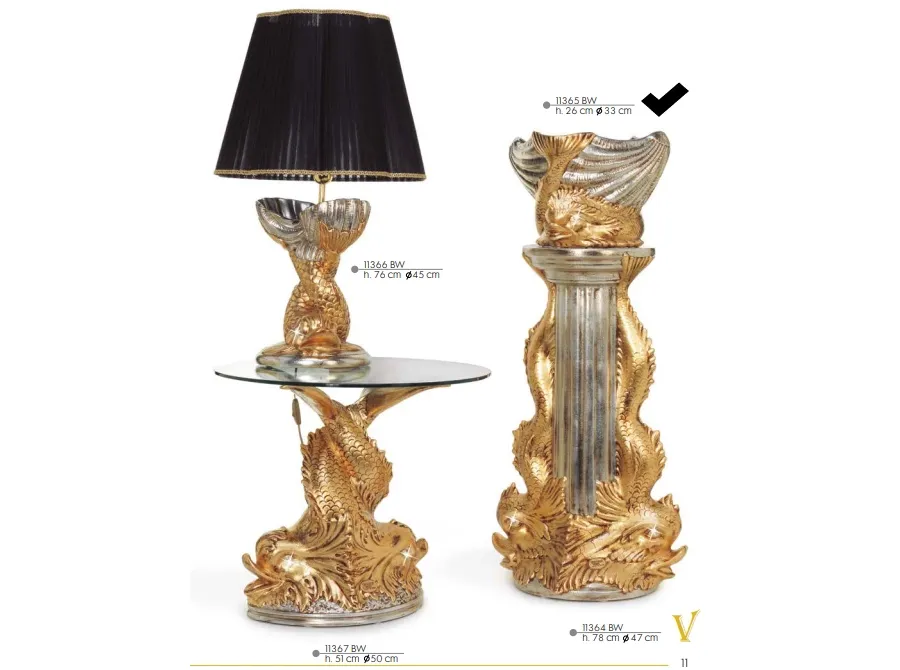 obrazek 1 Stylowy ceramiczny pojemnik z rybim motywem - Valle d'oro Patchi