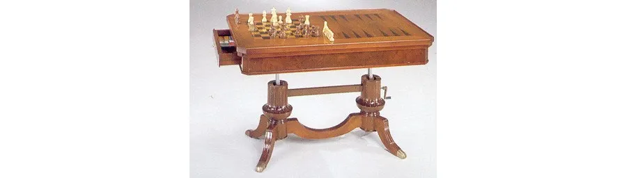 obrazek 3 Duży funkcjonalny stół do gier - ruletka - szachy - backgammon - black jack
