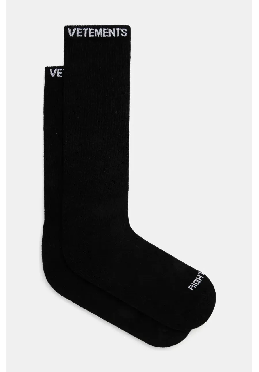 obrazek 1 VETEMENTS skarpetki Logo kolor czarny UA66SO100B
