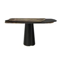 Picture Designer console made of brass and veneer - Pardo