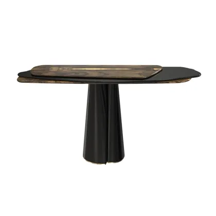 Picture Designer console made of brass and veneer - Pardo