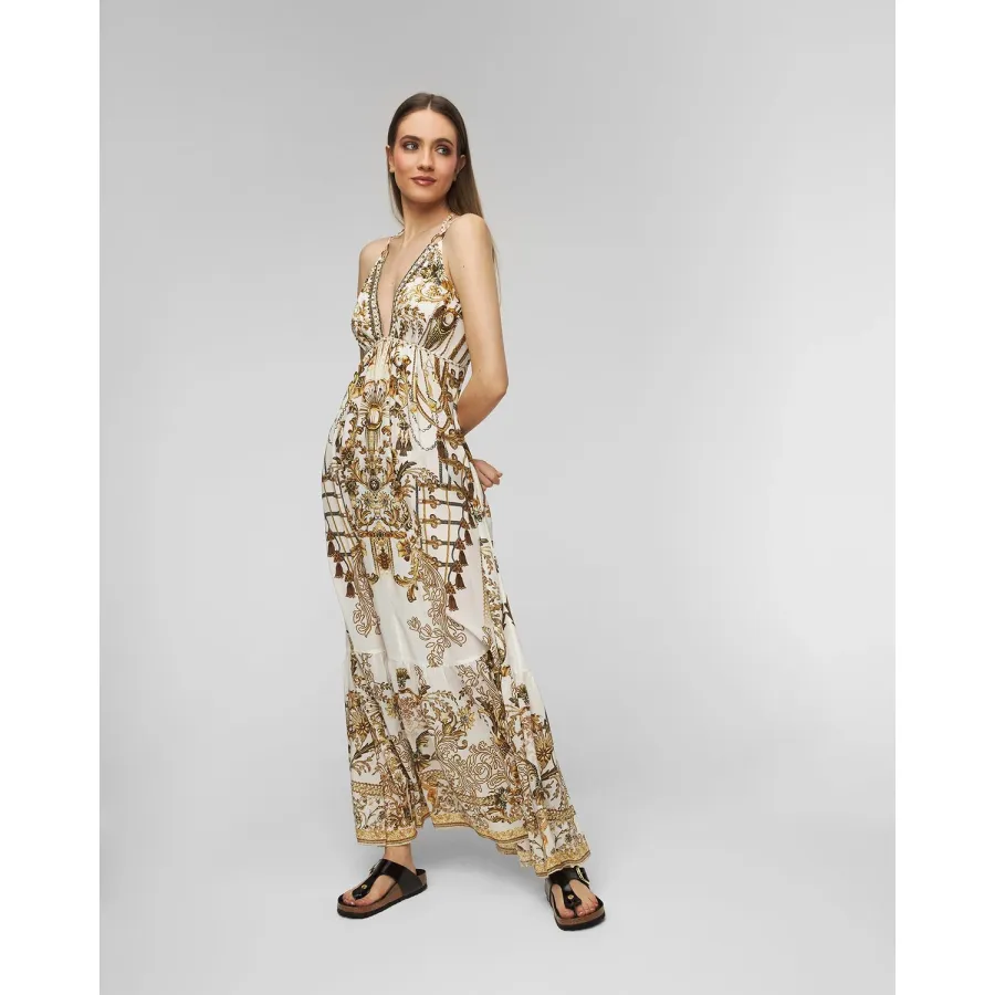 obrazek 1 Sukienka Jedwabna Camilla Tiered Dress With Hardware