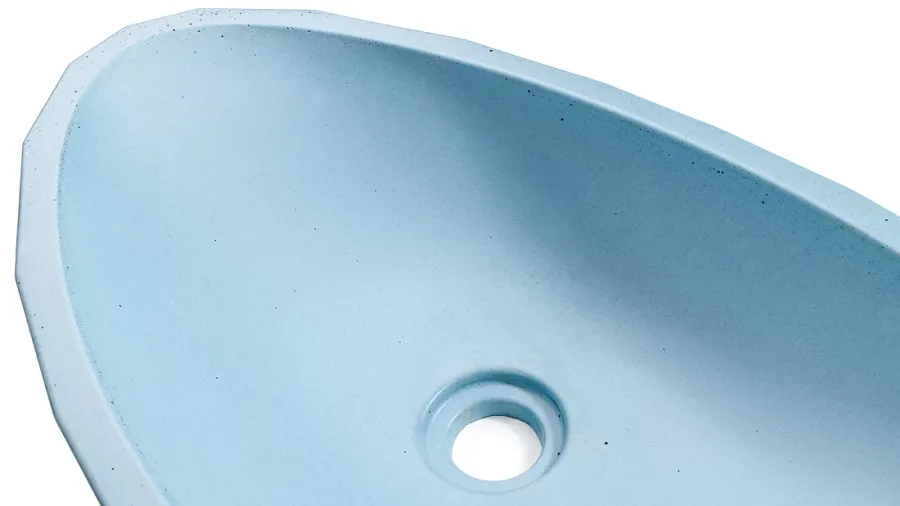 obrazek 3 Elitarna umywalka 60 cm DIAMOND BASIC – średni kobaltowy, bez dekoru, lakier matowy