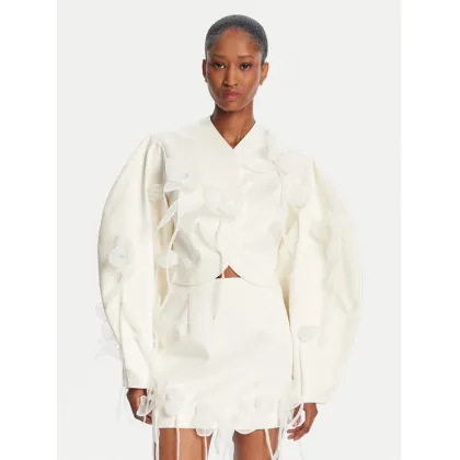 Zdjęcie ROTATE Marynarka 3D Lily 113885857 Écru Relaxed Fit